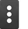 Silhouette 3g switch plate no mech mb HAGWBSSP3-MB