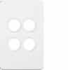 4g switch plate cover no mech HAGWBSSP4