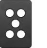 Silhouette 5g switch plate no mech mb HAGWBSSP5-MB