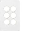 6g switch plate cover no mech HAGWBSSP6
