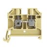 Weidmuller 0380460000 Beige/Yellow PA 66 Feed-Through Terminal, 24A, 800V, 2.5 sq-mm