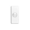 Clipsal C2030WE Classic C2000-Series 1 Pole 1 Gang Rocker Switch, 250VAC, 10A, White Electric