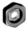 Locknut 20mm brass plated ALCPLN20