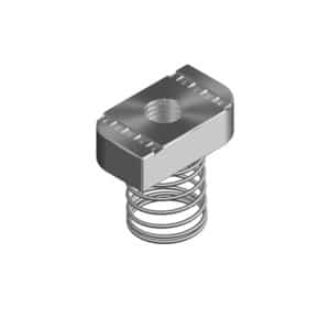 Burndy B1006H Channel Nut with Long Spring, Spring Nut, M6, HDG, Hot Dipped Galvanised 1 Burndy B1006H Channel Nut with Long Spring, Spring Nut, M6, HDG, Hot Dipped Galvanised