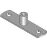 Burndy BCMP10Z Threaded Rod Hanger, Horizontal Mount, M10, Zinc Plated