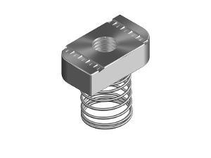 Burndy B1010H Channel Nut with Long Spring, Spring Nut, M12, HDG, Hot Dipped Galvanised 1 Burndy B1010H Channel Nut with Long Spring, Spring Nut, M12, HDG, Hot Dipped Galvanised