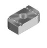 Burndy B3008Z Channel Nut Without Spring, Strut Nut, M10, Zinc Plated