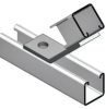 Ezystrut E1546H 45 Degree Flat Angle Bracket Fitting, One Hole, HDG, Hot Dipped Galvanised