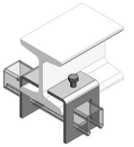Ezystrut E1796H Beam Clamp, 45mm x 89mm, HDG, Hot Dipped Galvanised, 509kg Working Load when used in pairs 1 Ezystrut E1796H Beam Clamp, 45mm x 89mm, HDG, Hot Dipped Galvanised, 509kg Working Load when used in pairs