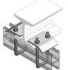 Ezystrut E2786H Beam Clamp, 52mm, HDG, Hot Dipped Galvanised, 407kg Working Load when used in pairs