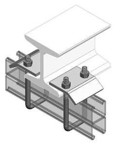 Ezystrut E2786H Beam Clamp, 52mm, HDG, Hot Dipped Galvanised, 407kg Working Load when used in pairs 1 Ezystrut E2786H Beam Clamp, 52mm, HDG, Hot Dipped Galvanised, 407kg Working Load when used in pairs