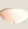 HPM CFOLWE Ceiling Fan Light, Oyster, Retrofit, 2 x E27 Edison Screw Lampholders, Glass Opal Diffuser, 240V, White