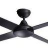 HPM RCF12H4BL Inspire Series Ceiling Fan, Less Light, 1200mm, 48", 3 Speed, 4 Blade, Metal Body & Timber Blades, AC Motor, Hangsure, 240V 50W, Black
