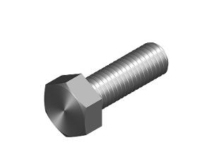 Burndy HS1020Z Hex Head Set Screw, Bolt, M10 x 20mm, Zinc Plated 1 Burndy HS1020Z Hex Head Set Screw, Bolt, M10 x 20mm, Zinc Plated