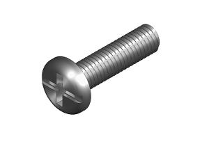 Burndy PS620Z Pan Head Screw, M6 x 20mm, Zinc Plated 1 Burndy PS620Z Pan Head Screw, M6 x 20mm, Zinc Plated