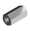 Burndy RC10Z Threaded Rod Coupler, Joiner, M10, Zinc Plated