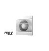 Ventair VSLF100 Slimline 100 Series Exhaust Fan, Wall/Ceiling Mount, 100mm Duct, 158mm x 158mm, 98mm Cut Out, 240V 15W, 70m3 Hour, White