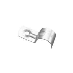 Clipsal 180A20 Half Saddle, Conduit Clip, With 6.5mm Hole, 20mm, Zinc Plated Steel 1 Clipsal 180A20 Half Saddle, Conduit Clip, With 6.5mm Hole, 20mm, Zinc Plated Steel