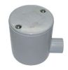 Cabac Tripac DJB1-25 Deep Conduit Junction Box, Round, 25mm 1Way, PVC, Grey
