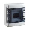IPD LC6P1X6-65 IDE Load Centre, IP65 Rated, Surface Mount, 6 Modules, Transparent Door, 125A, 1500VDC, Plastic Enclosure, Light Grey