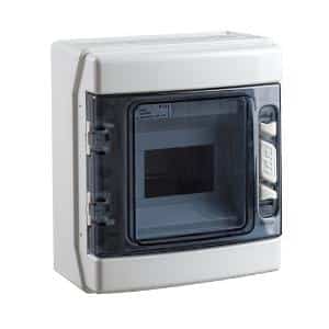 IPD LC6P1X6-65 IDE Load Centre, IP65 Rated, Surface Mount, 6 Modules, Transparent Door, 125A, 1500VDC, Plastic Enclosure, Light Grey 1 IPD LC6P1X6-65 IDE Load Centre, IP65 Rated, Surface Mount, 6 Modules, Transparent Door, 125A, 1500VDC, Plastic Enclosure, Light Grey