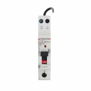 Legrand 418892 DX3 RCBO, 1P Plus N, 10A, 30mA, C Curve, 6kA Breaking Capacity, DIN Rail Mount, 1 Module, Flexible Neutral Tail, 76.6mm x 18mm x 90mm, White 1 Legrand 418892 DX3 RCBO, 1P Plus N, 10A, 30mA, C Curve, 6kA Breaking Capacity, DIN Rail Mount, 1 Module, Flexible Neutral Tail, 76.6mm x 18mm x 90mm, White