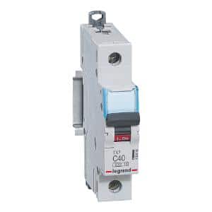Legrand 403440 Miniature Circuit Breaker, MCB, 1 Pole, 63A, 240V, C Curve, 6KA, Din Rail Mount, 1 Module 1 Legrand 403440 Miniature Circuit Breaker, MCB, 1 Pole, 63A, 240V, C Curve, 6KA, Din Rail Mount, 1 Module