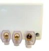 Ravelo JBLWH Junction Box, Large, Rectangular, with 1 Earth and 3 Active Loose Connectors, Screw on Lid, 70mm X 100mm X 48mm, White