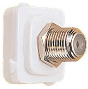HPM 800FWE TV Outlet Mech, Antenna, Socket, F-Type to F Type, Pay TV, Straight, Flush, Single, 75OHM, RG6, White Electric 1 HPM 800FWE TV Outlet Mech, Antenna, Socket, F-Type to F Type, Pay TV, Straight, Flush, Single, 75OHM, RG6, White Electric