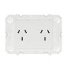 Legrand AR777AWE, Arteor 770 series - Horizontal double powerpoint autoswitch 2 gang 10A 240V a.c. white