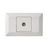 Legrand CM910/1PWE, Como - Horizontal TV socket A/V socket 1 gang Pal to F type white