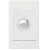 Legrand E-DED 1G Excel Life Vertical Switch, 40A Double Pole Rocker, Flush Mount, IP66, 230-240VAC, Dedicated Plate, Gloss White