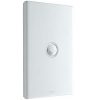 Legrand E-DED Excel Life Rocker Switch, 16A, SPDT, IP66 Weatherproof, 1 Gang, Flush Mount, Dedicated Plate, Gloss White