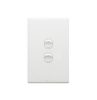 Legrand ED770/2MW Excel Life Rocker Switch, 16A, 2 Gang, SPDT, Flush Mount, Dedicated Plate, Matte Finish, 230-240VAC, White