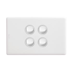 Legrand ED770/4GPLMW, Excel Life 16A 2 Way Single Pole Double Throw Vertical Rocker Switch 4 Gang Matt Black 1 Legrand ED770/4GPLMW, Excel Life 16A 2 Way Single Pole Double Throw Vertical Rocker Switch 4 Gang Matt Black