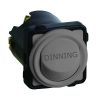 Legrand EM770BL, Excel Life - Engraved rocker switch mechanism 2 way 16AX 240V a.c. "DINING" engraved urban grey