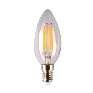 SAL LCA27E14D/C LCA Series LED Candle Lamp, 4W Dimmable, E14 Base, 320° Beam Angle, 450lm, Warm White 2700K, 97x37mm, Clear Finish 1 SAL LCA27E14D/C LCA Series LED Candle Lamp, 4W Dimmable, E14 Base, 320° Beam Angle, 450lm, Warm White 2700K, 97x37mm, Clear Finish