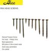 Alco P650/100 Screw Pan Head Self Drilling Needle point, Yellow Zinc Plated, 6g x 50mm, Pack of 100