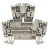 Weidmüller 1021500000, Feed-through terminal,Double-tier terminal,Screw connection,400V,24A,Dark beige,WDK2.5