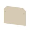 Weidmuller 460560000 AP SAK2.5+AST3+4/35 End Plate (Terminals), Direct Mounting, PA66, RoHS Compliant, 39mm Height x 1.5mm Width, Beige