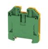 Weidmuller WPE16 W-Series PE Terminal, Screw Connection, 16mm2, 1000V, 2 Connections, Closed Sides, -60 to 130°C, Green/Yellow